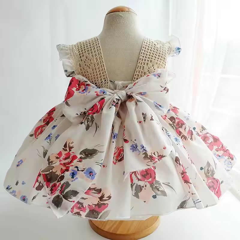 Kids Clothing Floral Printed Style Lolita Skirt - Image 3