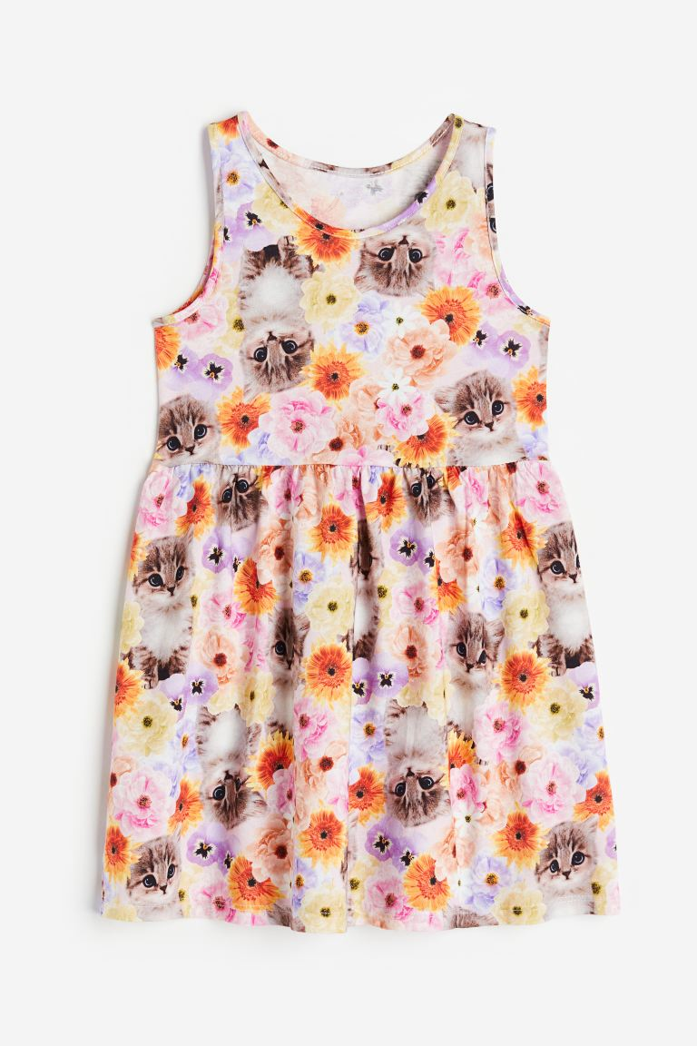 Patterned Cotton Dress - Image 4