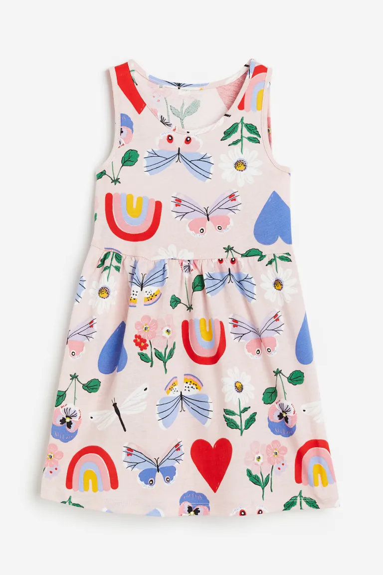 Patterned Cotton Dress - Image 3