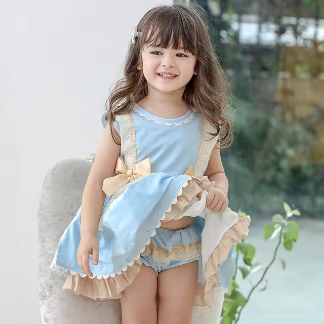 Vintage Spanish Dress For Girls Wedding Birthday Party
