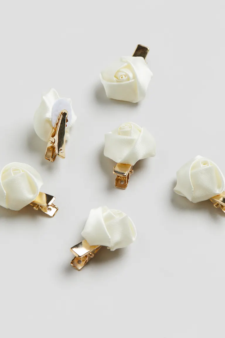 6-pack hair White clips - Image 2