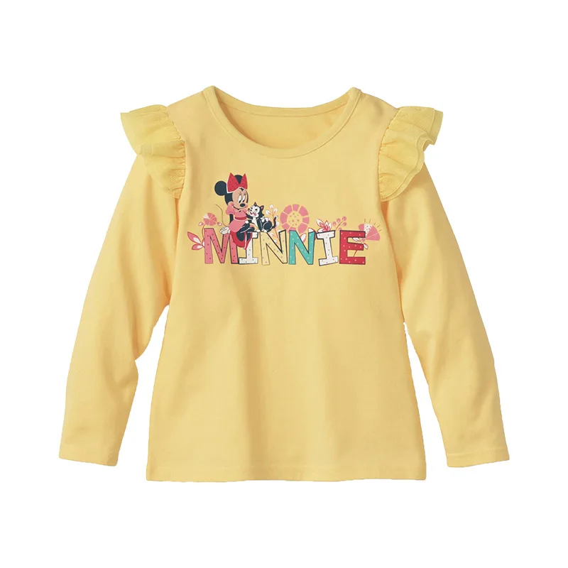 Ruffles Long Sleeve Cartoon Print Sweet Shirt - Image 2