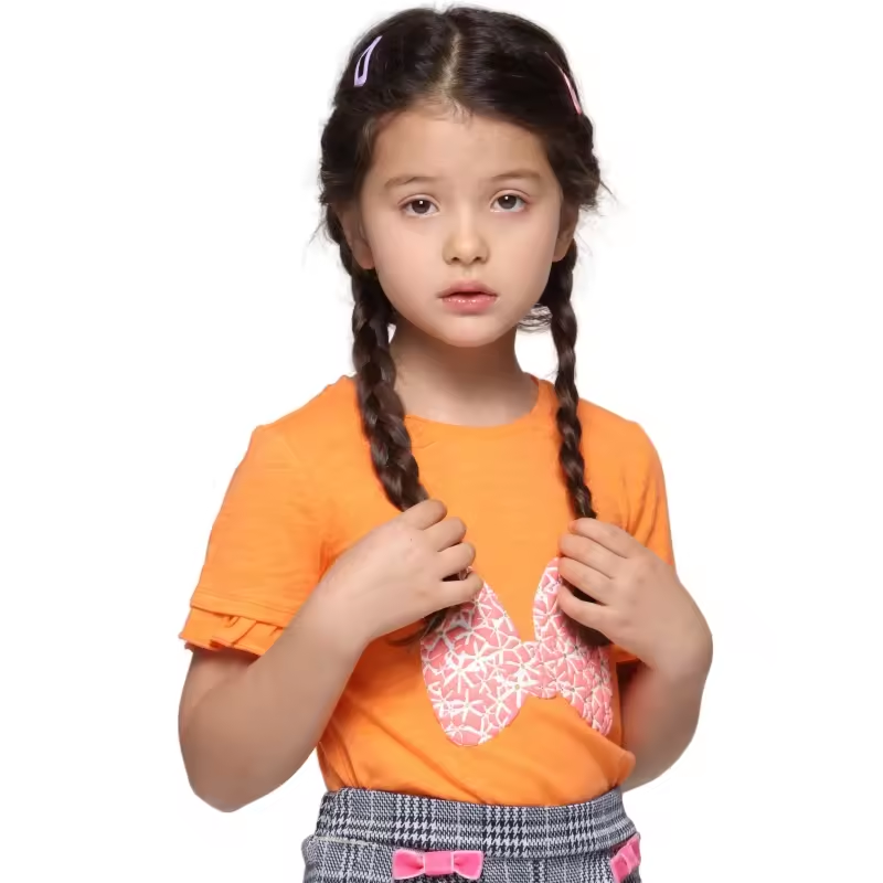 Children Short Sleeve Baby Girl Fashion T-Shirt