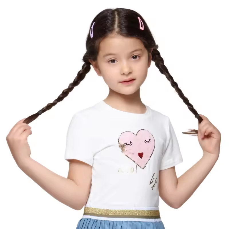 Children Short Sleeve Baby Girl Fashion T-Shirt - Image 2
