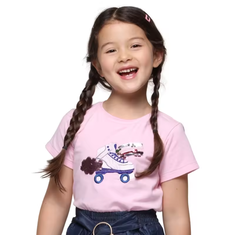 Children Short Sleeve Baby Girl Fashion T-Shirt - Image 3