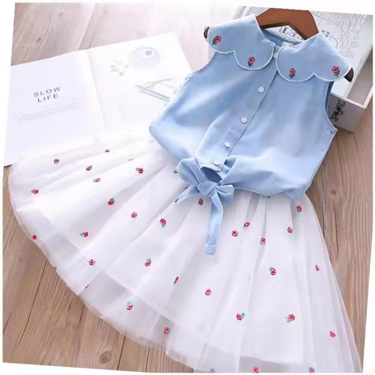Short skirt set childrens dress