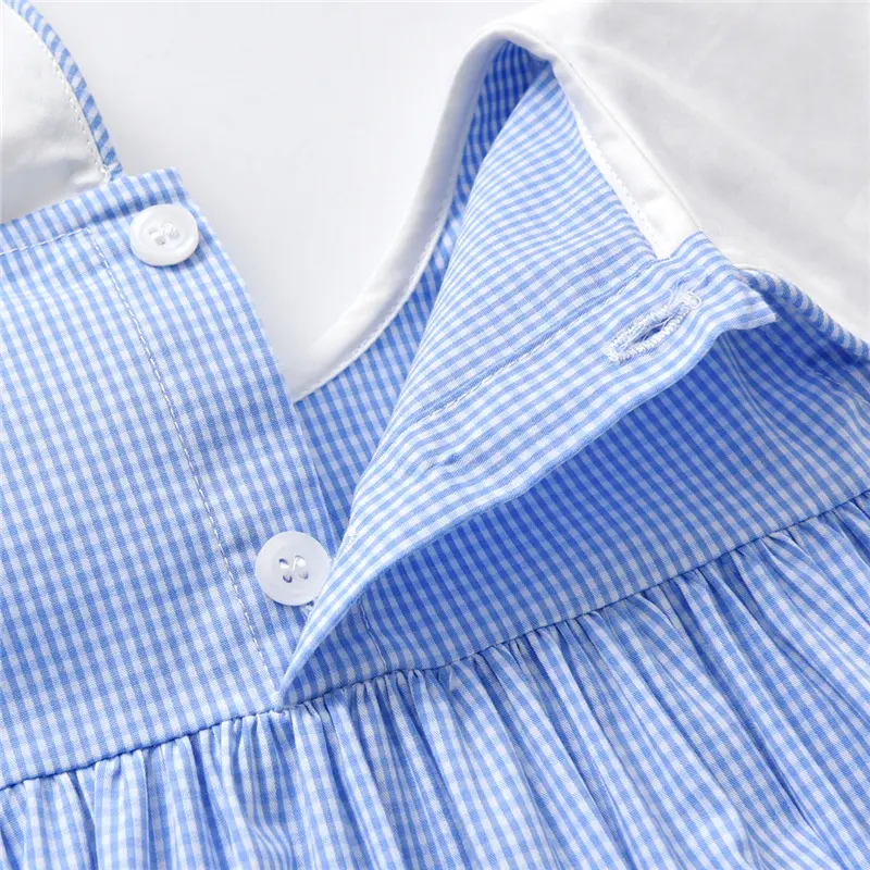Baby Girl Dress Bunny Embroidery Cotton Comfortable Kids Dress - Image 4