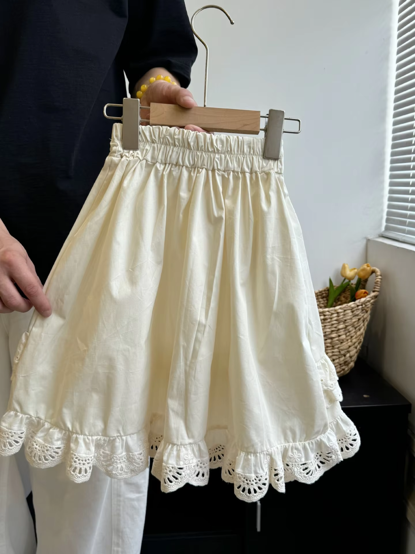Cake Skirt Style Forest Lace Mini Puff Skirt Children's Skirt - Image 2